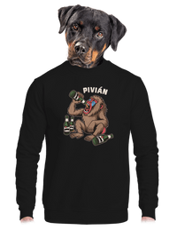 unisex mikina bez kapuce