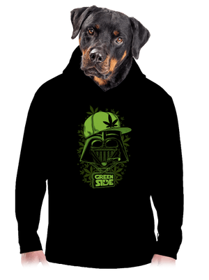 Green Side pánská mikina klokanka Black