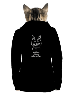 Nemůžu, mám kočku dámská mikina na zip Black