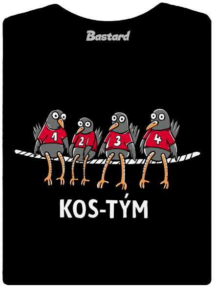 Kos-tým dámské tričko s lemem Black