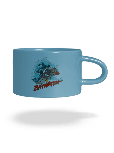 Baywatch hrnek makronka Blue Macaron