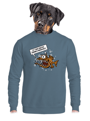 unisex mikina bez kapuce