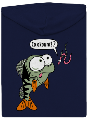 Co okouníš? pánská mikina na zip Navy