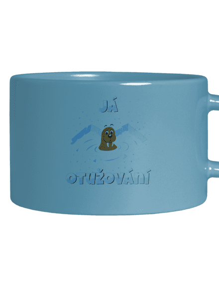 Miluju otužování hrnek makronka Blue Macaron
