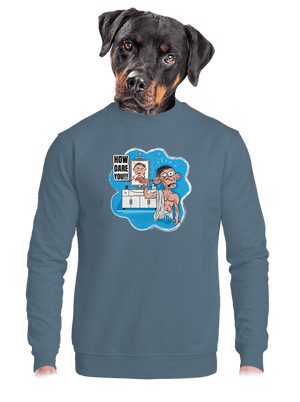 unisex mikina bez kapuce