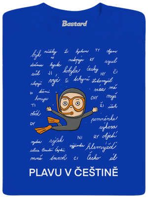 Plavu v češtině dětské tričko Royal Blue