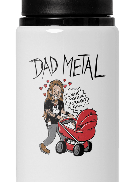 Dad metal lahev na vodu White