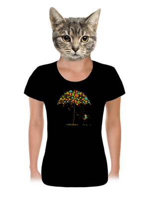 Radost z podzimu dámské tričko Black