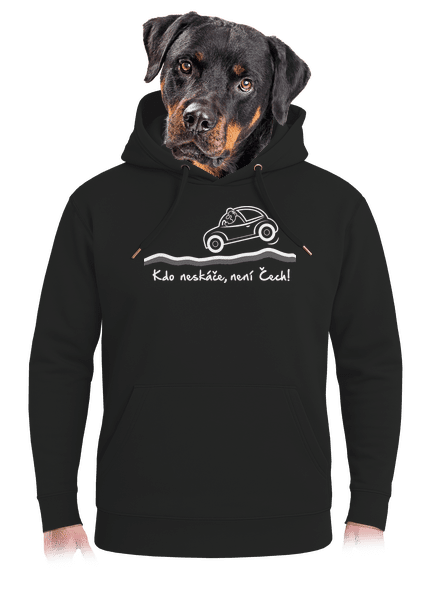 Kdo neskáče unisex mikina premium Dark Black