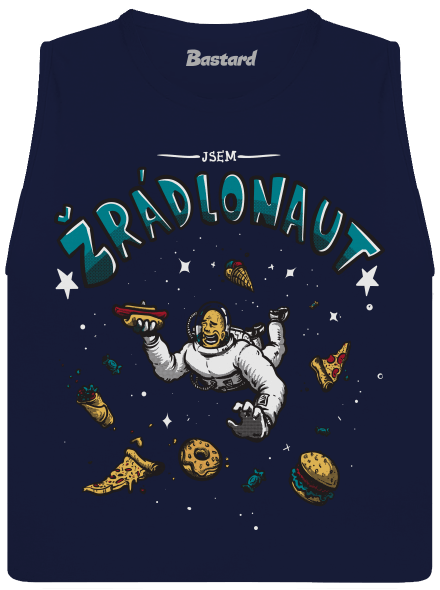 Žrádlonaut dámské tílko volné Navy