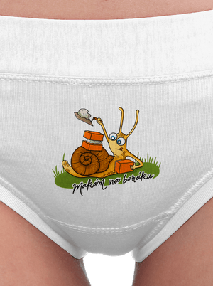 Makám na baráku dámské kalhotky White