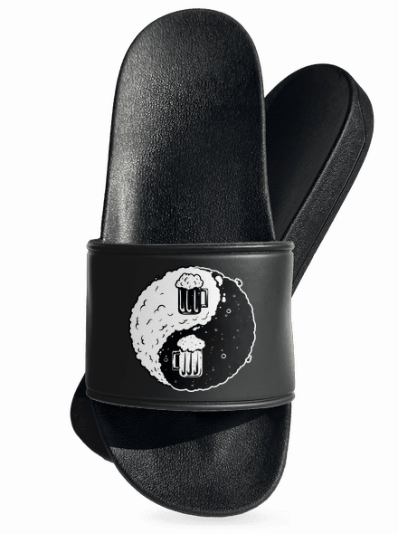Jin Jang pivo pantofle Black