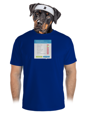 Manželské povinnosti pánské sportovní tričko Royal Blue Mal