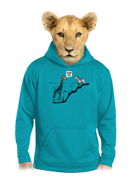 Stačím, pojď dětská mikina klokanka Hawaiian Blue