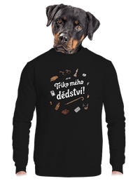 unisex mikina bez kapuce