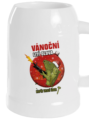 Vánoční lití olova půllitr White