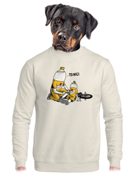 unisex mikina bez kapuce