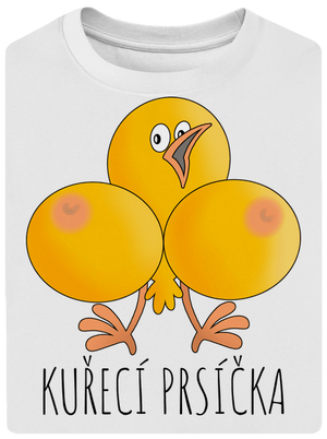 Kuřecí prsíčka unisex tričko oversized White