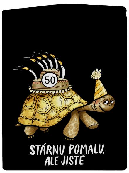 Stárnu pomalu dámská mikina na zip Black