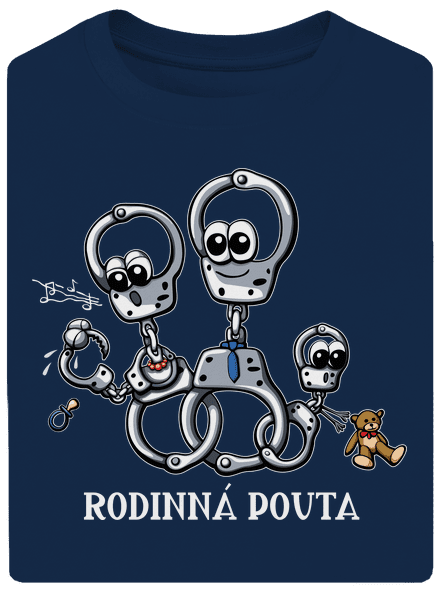 Rodinná pouta unisex tričko oversized Midnight Blue