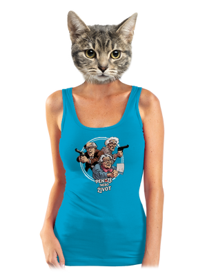 Penze nebo život dámské tílko klasické Blue Atol