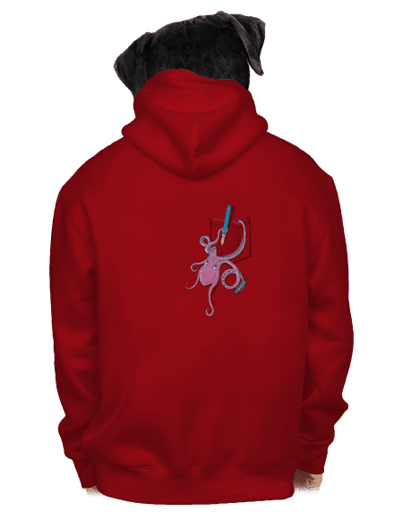 Prostě miluje inkoust pánská mikina na zip Red