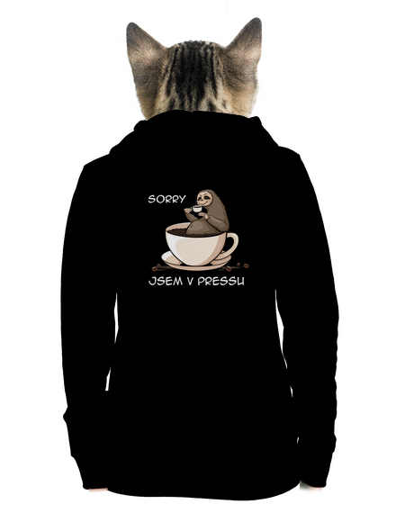 V pressu dámská mikina na zip Black