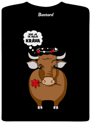 Kráva a bejk pánské dlouhý rukáv Black