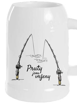 Pruty jsou vrženy půllitr White