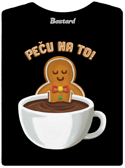 Peču na to! dámské tričko s lemem Black