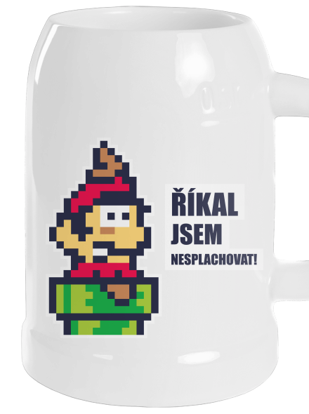 Nesplachovat půllitr White