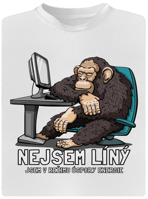 Nejsem líný dětské sportovní tričko White