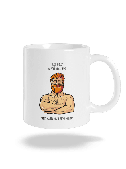 Chuck Norris klasický hrnek White