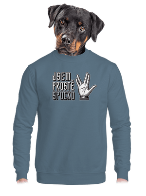 unisex mikina bez kapuce