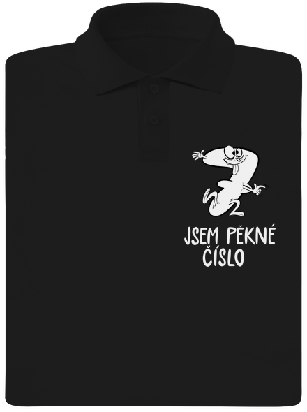 Jsem pěkné číslo pánská polokošile Black
