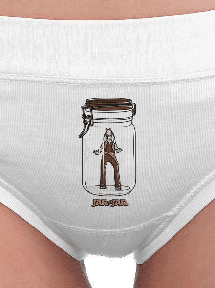 Jar in jar dámské kalhotky White