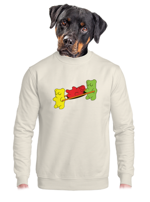 unisex mikina bez kapuce