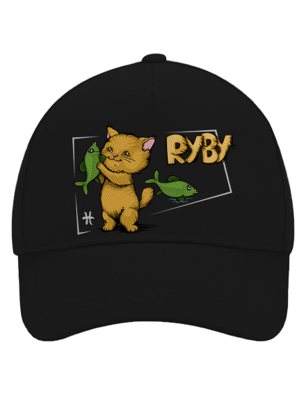 Kočičí horoskop: Ryby kšiltovka baseballka Black
