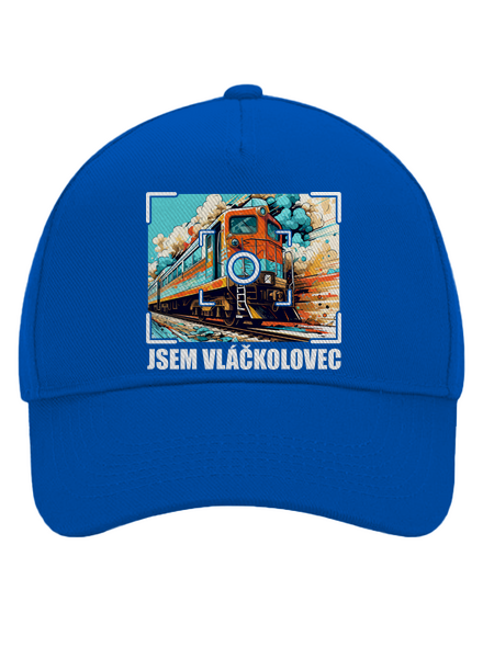 Jsem vláčkolovec kšiltovka baseballka Bright Royal