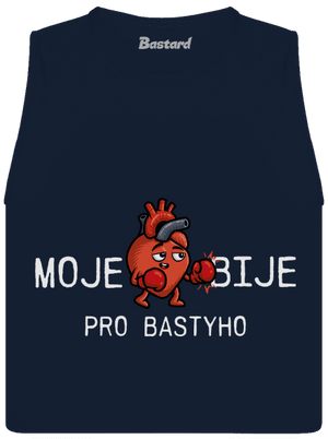 Moje srdce bije dámské tílko volné Navy