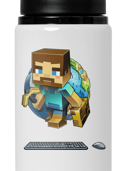 B17: Minecraft lahev na vodu White