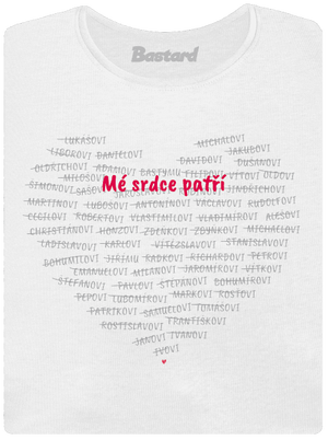 Mé srdce patří dámské tričko premium White