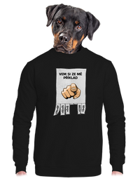 unisex mikina bez kapuce