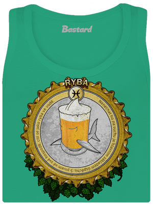 Pivní horoskop: Ryba dámské tílko klasické Mint Mal