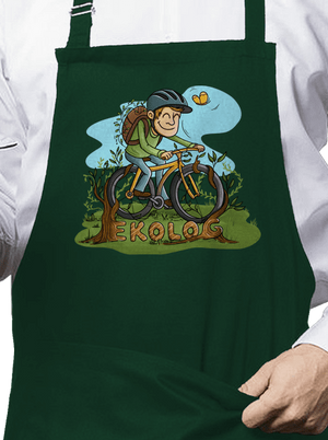 Ekolog zástěra Bottle Green