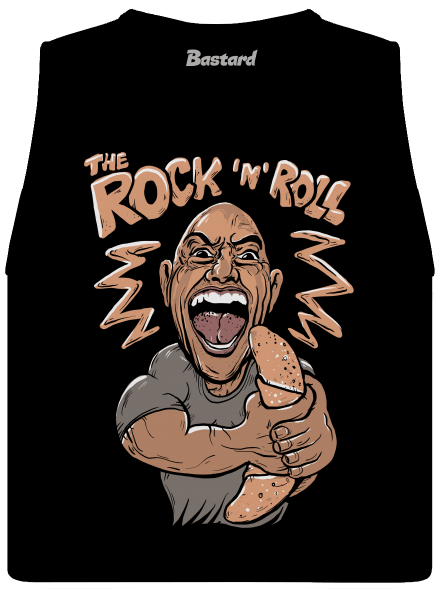 Rock and roll dámské tílko volné Black