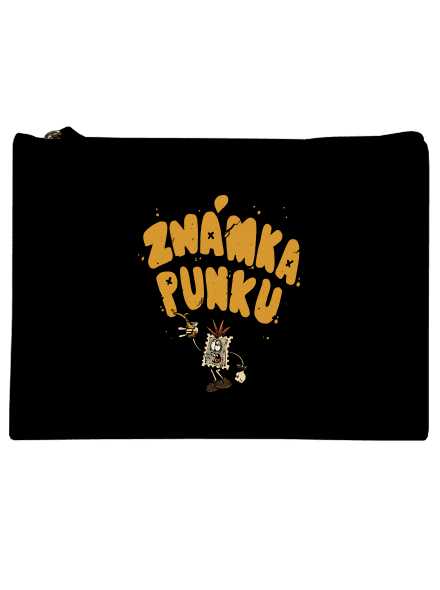 Vylitá známka punku  taštička Black