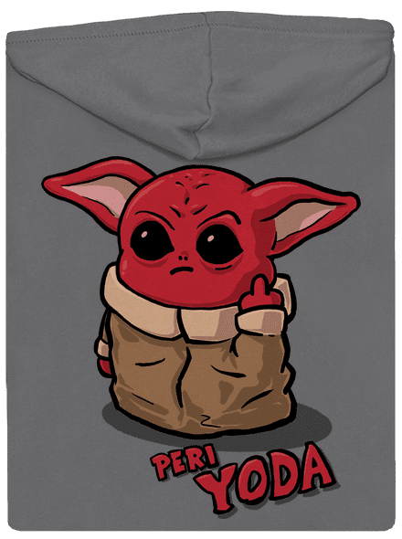 Peri Yoda dámská mikina na zip Steel Gray