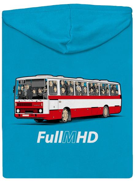 Full MHD dámská mikina na zip Blue Atol