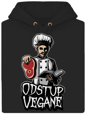 Odstup vegane unisex mikina premium Dark Black